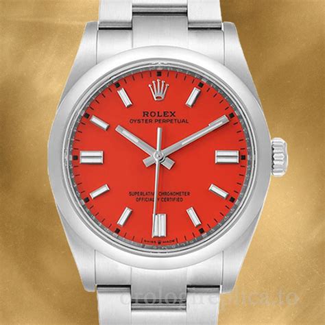 rolex quadrante rosso|rolex oyster 41 perpetual.